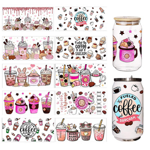 Adesivi UV DTF personalizzati per bicchieri da birra da 16 oz, tazze e tumbler, ideali per insegnanti - Vendita calda all'ingrosso - Product Image 1