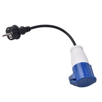 Prise électrique industrielle CEE-Eu, connecteur Schuko, rallonge, prise industrielle 3 pôles, prise CEE, 32A, 16A, 250V, rallonge 0,6M