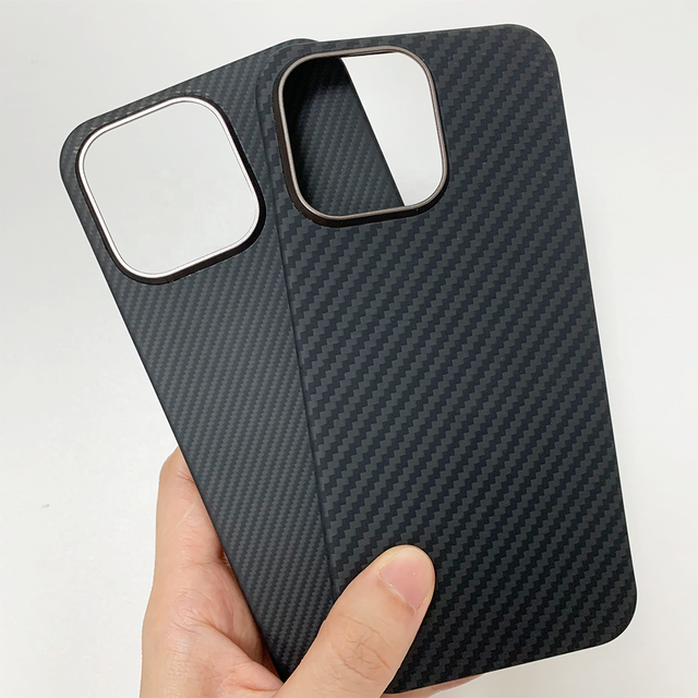 New Trending Custom Designed Magnetic Real Aramid Fiber Case for iPhone 16 15 14 13 12 Series Matt Finish Mobile Phone Cases