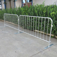 Barrera de Control de Multitudes de Acero Galvanizado por Inmersión en Caliente, Barricada de Seguridad Vial de Alta Resistencia, Reflectante de Grado Ingeniería