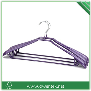 <span class=keywords><strong>Cintre</strong></span> en métal épais <span class=keywords><strong>pratique</strong></span> pas cher en gros <span class=keywords><strong>cintre</strong></span> en fil enduit de PVC - Product Image 3