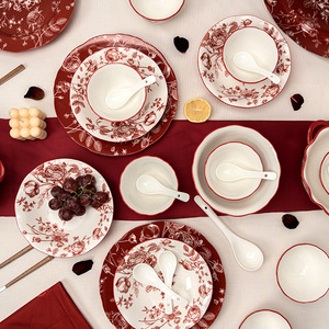 <span class=keywords><strong>Service</strong></span> de vaisselle vintage <span class=keywords><strong>en</strong></span> <span class=keywords><strong>porcelaine</strong></span> bleue à motif floral, assiettes et bols à soupe, vaisselle <span class=keywords><strong>en</strong></span> céramique durable, motif végétal <span class=keywords><strong>en</strong></span> stock - Product Image 2
