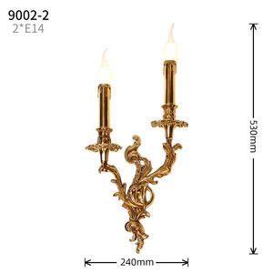 French Retro European-<b>Style</b> All-Copper Wall Lamp for Living Corridor Entry American House Inspired Atmospheric Retro <b>Style</b> - Product Image 2