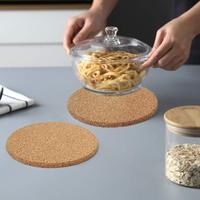 Tapis de pique-nique en liège et sous-verres en PU Boshiho, vente en gros d'usine, avec logo personnalisé, sous-verres en liège naturel