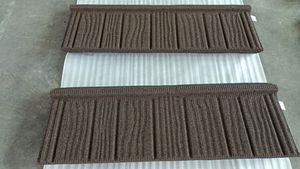 Machine moderne de <span class=keywords><strong>d</strong></span>écoupe de toit en métal pour la construction de maisons insonorisées résistant à la chaleur toit enduit de <span class=keywords><strong>pierre</strong></span> bambou appartement - Product Image 2