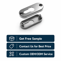 Cache-cylindre de serrure en alliage de zinc pour quincaillerie de fenêtre et de porte en aluminium – Accessoire de fixation disponible