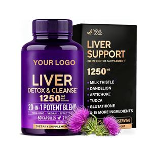 Oem/Odm Aanpasbare Detox En Reparatiecapsules Melkdistel Glutathion & Nac Levergezondheidssupplement Voor Leverreiniging En Detox - Product Image 1