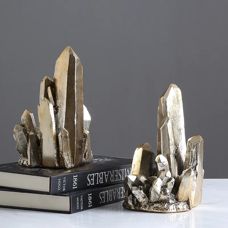 Home Decor Zubehör Moderne Abstrakte Stein Skulpturen Resin Bookends Dekorative Buchstützen