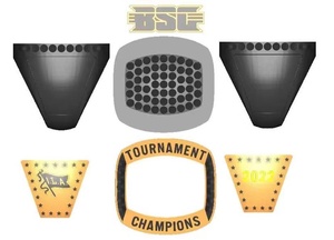 Tùy chỉnh thiết kế Thế giới bóng rổ vô địch vòng độc đáo tráng men trên Top vàng mạ hợp kim trang sức - Product Image 2