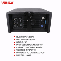 VAMAV Bocinas NOVA LX1002 Activo Altavoz Profesional Sistema Lineal 10 Pulgadas 800W RMS DSP Soporte Bluetooth TWS Para las Feri