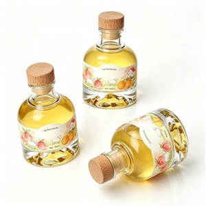 Botella de Vidrio Pequeña de 100 ml para Bebidas, con Tapón, para Whisky, Licor, Ginebra, Vodka, Ron, Bebidas Frías - Product Image 2