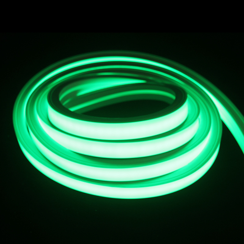 1010 Front-lit Silicone Flexible LED Neon Light Strip, DC 24V, IP67, green, for Indoor and Outdoor Use