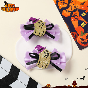 Serre-tête d'Halloween pour filles, décoration de fête pour enfants, pince à cheveux mignonne pour frange - Product Image 5