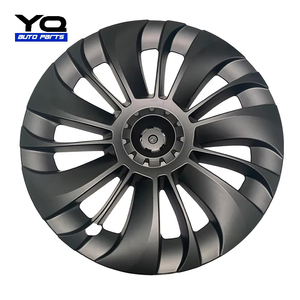 <span class=keywords><strong>Tapacubos</strong></span> de cubierta de centro de rueda de coche negro brillante de la mejor calidad YQ para Tesla Model 3 Model Y cubierta decorativa Fácil instalación - Product Image 1