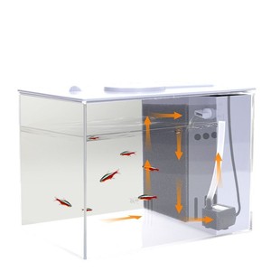 Desktop <b>Mini</b> Filter Aquarium Rectangle Self Cleaning For Beginners Goldfish Turtle <b>Tank</b> With Lighting Eco Design - Product Image 5