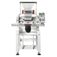 Machine à broder automatique numérique à tête unique 2026, 12 aiguilles, pour casquettes et broderie plate