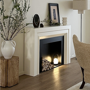 Cheminée en bois classique minimaliste française cheminée salon armoire <span class=keywords><strong>de</strong></span> <span class=keywords><strong>rangement</strong></span> murale pour décoration murale <span class=keywords><strong>de</strong></span> fond d'hôtel - Product Image 3