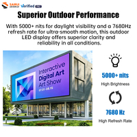 Pantalla LED para Exteriores Premium P3.91 P4.81, Alta Frecuencia de Actualización 3840Hz, Pantalla Publicitaria de Aluminio IP65, Serie L