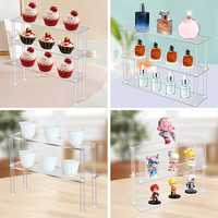 Support de rangement vertical moderne en acrylique pour cosmétiques, présentoir de parfums de bureau, montage facile, organisateur de maquillage transparent