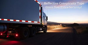 5cm * 45.7cm o su misura larghezza di qualità dell'anca auto adesivo riflettente DOT-C2 Retro nastro riflettente Cinta riflessiva per camion - Product Image 2