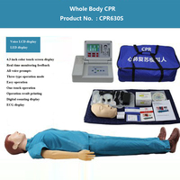 Modèle de mannequin de RCR pour adulte avec écran de 4.3 pouces Mannequin médical complet avec contrôleur et impression pour la formation aux premiers secours