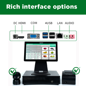 Thông Minh Tiền mặt đăng ký tất cả-trong-một Máy 15.6-inch màn hình cảm ứng Windows POS hệ thống máy tính - Product Image 5