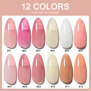 Kit de Gel UV Transparent Effet Jade pour Nail Art, Sans HEMA, Écologique, 15ML, Couleur <span class=keywords><strong>Nude</strong></span>, Longue Durée - Product Image 2