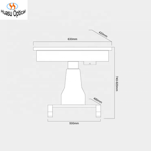 Équipement d'optométrie : Table motorisée électrique, Plateforme de travail, Support pour lampe à fente ophtalmique, Support pour autolensomètre et réfractomètre - Product Image 5