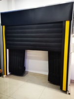Baies de chargement automatiques électriques en alliage d'aluminium pour entrepôt Porte rétractable gonflable industrielle en tissu PVC à isolation thermique