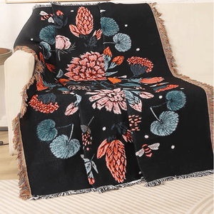 Nuovo Tappeto in Cotone 100% Naturale Stile Giapponese Mandala Picasso con Motivo Floreale Intrecciato per Ufficio e Divano Stile Americano - Product Image 2