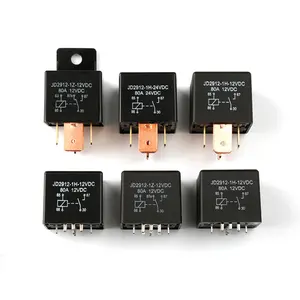 80A 12V 5Pins 4Pin evrensel JD2912 araba rölesi 80A 12V otomatik röle 5V 24V