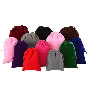 10X15Cm Velvet <b>Bag</b> Gift Candy Toys Beads Keychains Cosmetics Velvet Pouch <b>Bag</b> - Product Image 2