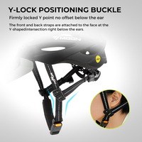 Casque de vélo de route en PC avec design dégradé, système de protection rotative, doublure anti-odeur organique, confortable été/hiver