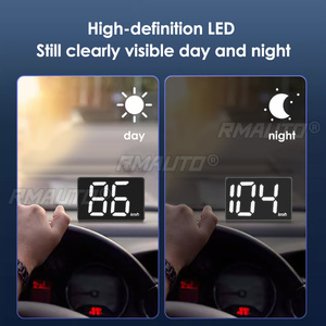จอแสดงผลบนกระจกหน้ารถ GPS HUD สำหรับรถยนต์ แสดงความเร็วรถยนต์เป็นกิโลเมตรและไมล์ ขนาดเล็ก - Product Image 4