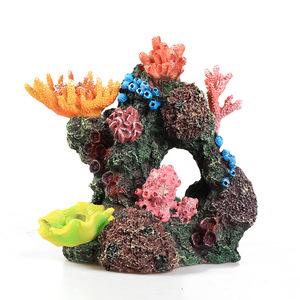 Decoración de Acuario, Simulación de Roca de <span class=keywords><strong>Coral</strong></span>, Plantas Acuáticas Artificiales, Adorno de Resina para Pecera - Product Image 5