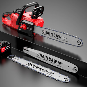 Motosega Elettrica <span class=keywords><strong>Professionale</strong></span> Senza Fili da 16 Pollici, 21V con <span class=keywords><strong>Batteria</strong></span> al Litio, Sega Portatile per Taglio Alberi - Product Image 1