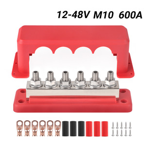Bloque de terminales de barra colectora de cobre M10 600A 12-48V con cubierta para conexión eléctrica - Product Image 2