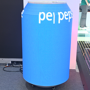 Hình trụ p1.86 p2.5p3 LED hiển thị cong linh hoạt màn hình LED quảng cáo hộp đèn trong nhà p3.91 tầng LED hiển thị ngoài trời - Product Image 2