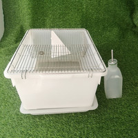 Cage d'élevage de rats transparente PC souris rongeurs fond amovible Cage d'élevage de rats de laboratoire
