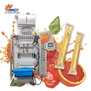 automatic multi lane ice lolly jelly stick bag packaging machine juice filling and sealing machine