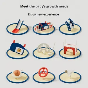 BOKE YDP-ML-001-NHJ Scivolo e Altalena Combinati in Plastica HDPE per Interni, Struttura per Arrampicata Multifunzionale per Bambini - Product Image 5