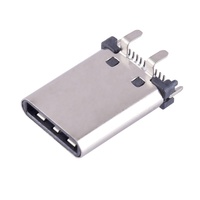 Connecteur mâle USB Type-C 24 broches à montage vertical SMD avec courant maximal de 3,0 A et 20 V CC