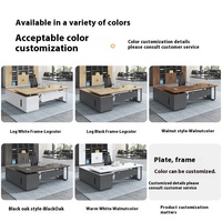 Di lusso di alta qualità Design moderno Executive Set da scrivania per ufficio Manager del lavoro CEO Boss fatto elegante pannello in legno