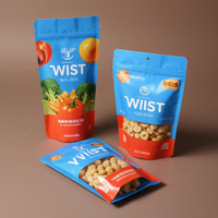 Sachet refermable personnalisé de qualité alimentaire pour salades, chewing-gums, chips et aliments pour animaux de compagnie