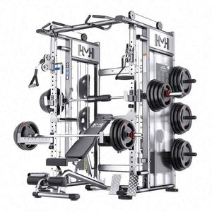 Wholesale Commercial Use MR MR5RS Silver Steel & <b>ABS</b> Durable Eco-friendly Smith Machine for Multi-Functional Gym Training - Product Image 1