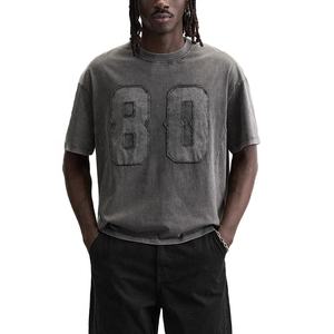 Пользовательские мужские футболки винтажные вымытые футболки патч Вышивка футболки - Product Image 3