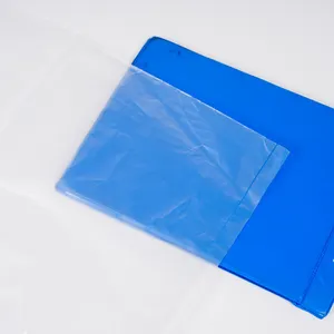 Saco de embalagem transparente de plástico transparente alto saco autoadesivo com fita de cola reutilizável para roupas íntimas