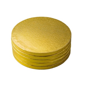 Plateau de base pour gâteau rond ou carré personnalisé de 4 à 20 pouces, en MDF rigide blanc avec couleurs personnalisées, plateaux à gâteau en carton ondulé - Product Image 1