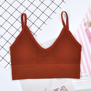 <span class=keywords><strong>Reggiseno</strong></span> con gilet posteriore di bellezza a forma di U grande senza schienale 6 colori <span class=keywords><strong>Bralette</strong></span> con Design a coste - Product Image 6