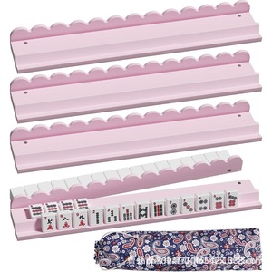 Base in Legno Massello Multiuso per Mahjong con Vassoio Porta Domino e Porta <span class=keywords><strong>Carte</strong></span>, Base per <span class=keywords><strong>Gioco</strong></span> Genitore-Figlio - Product Image 6